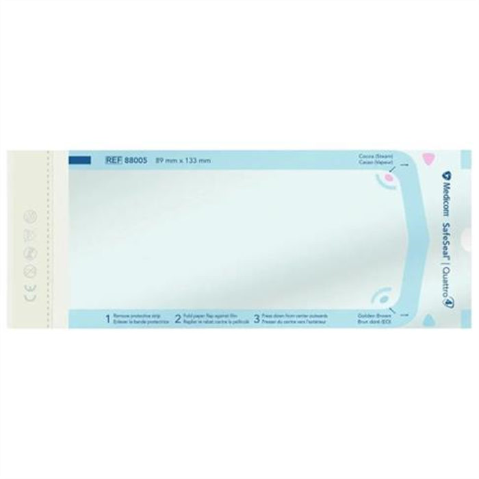 [52229] Sachets de stérilisation Medicom® SafeSeal® Quattro - Paquet de 200 pièces 89 x 133 mm
