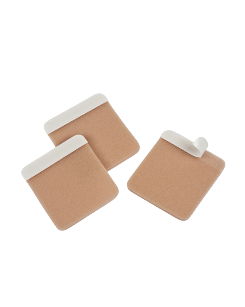 Tracheostoma fix couleur peau, S, 6 x 6,5 cm, 10 pcs
