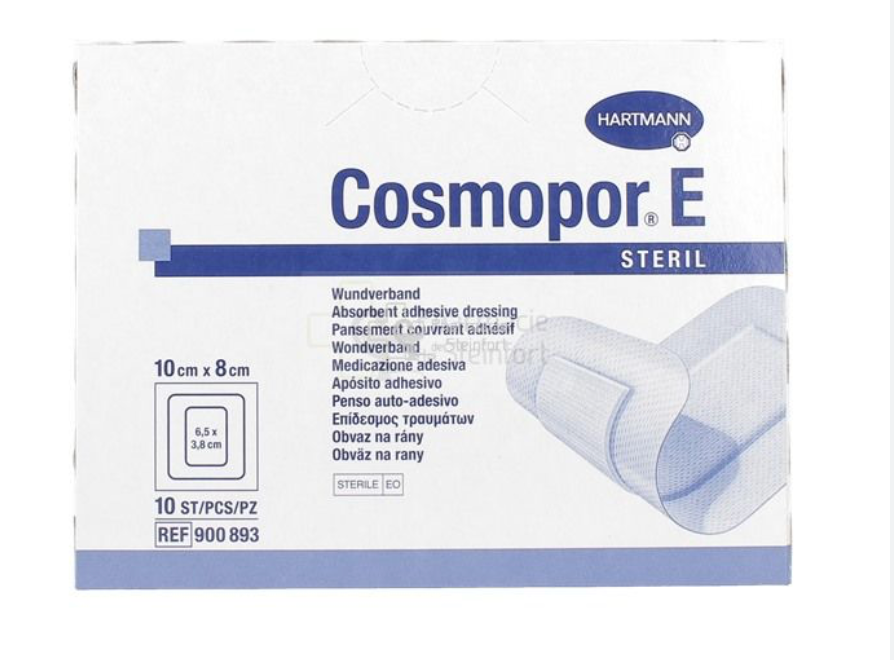 COSMOPOR stérile 10 × 8 cm, 25 pièces