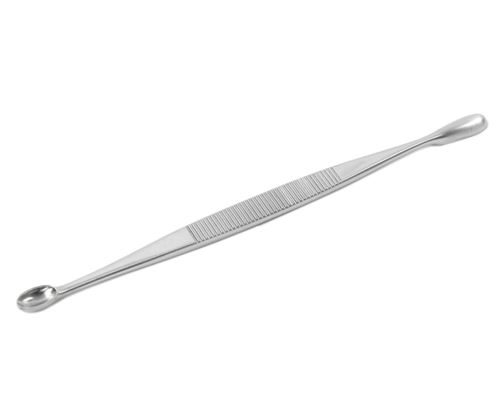 Curette tranchante, 215 mm, 20 pièces, extrémités rondes et ovales