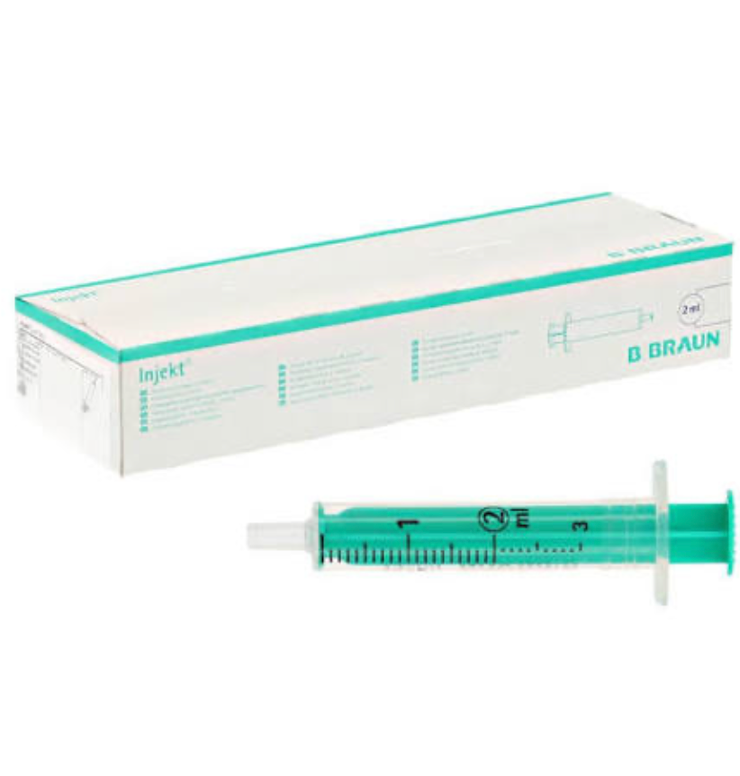 [4606701V] Seringue d’injection 2 ml, Luer Lock, centrée, 100 pièces