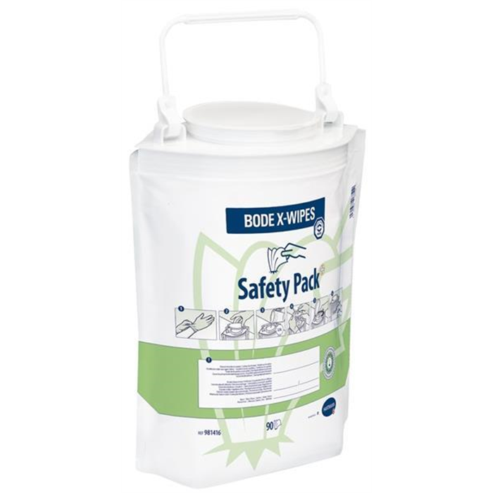 X-Wipes Safety Pack, 90 lingettes, carton de 4 recharges