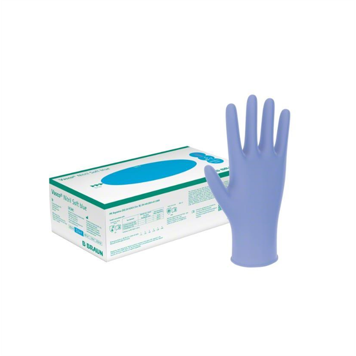 [9201115] Vasco Nitril Soft Blue S, Gants d'examen non poudré, 200 pièce, _x000D_
non stérile