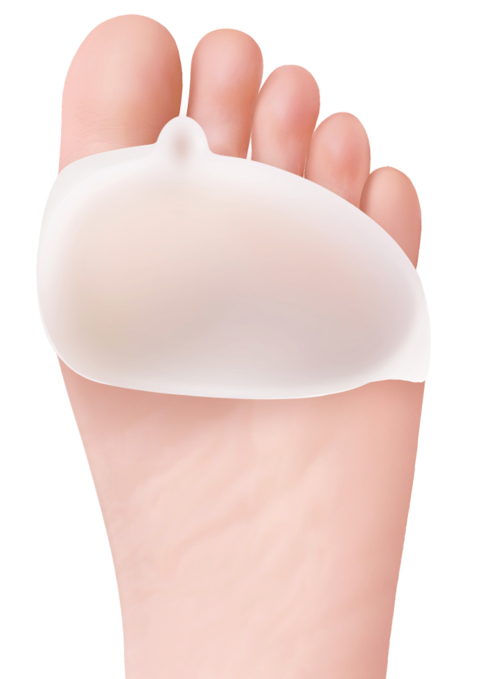 Bandage coussinet avant-pied en silicone, paire