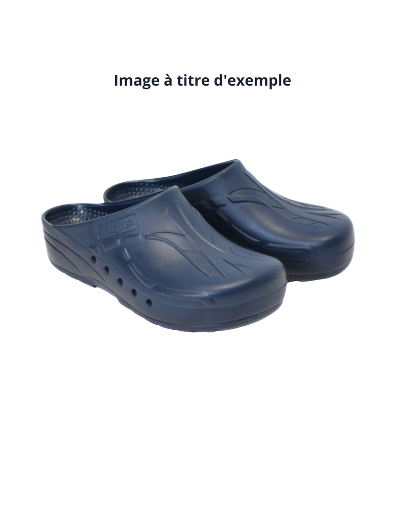Chaussure opératoire mediPlogs plus 2 parties, semelle orthopédique standard, bleu, taille 37