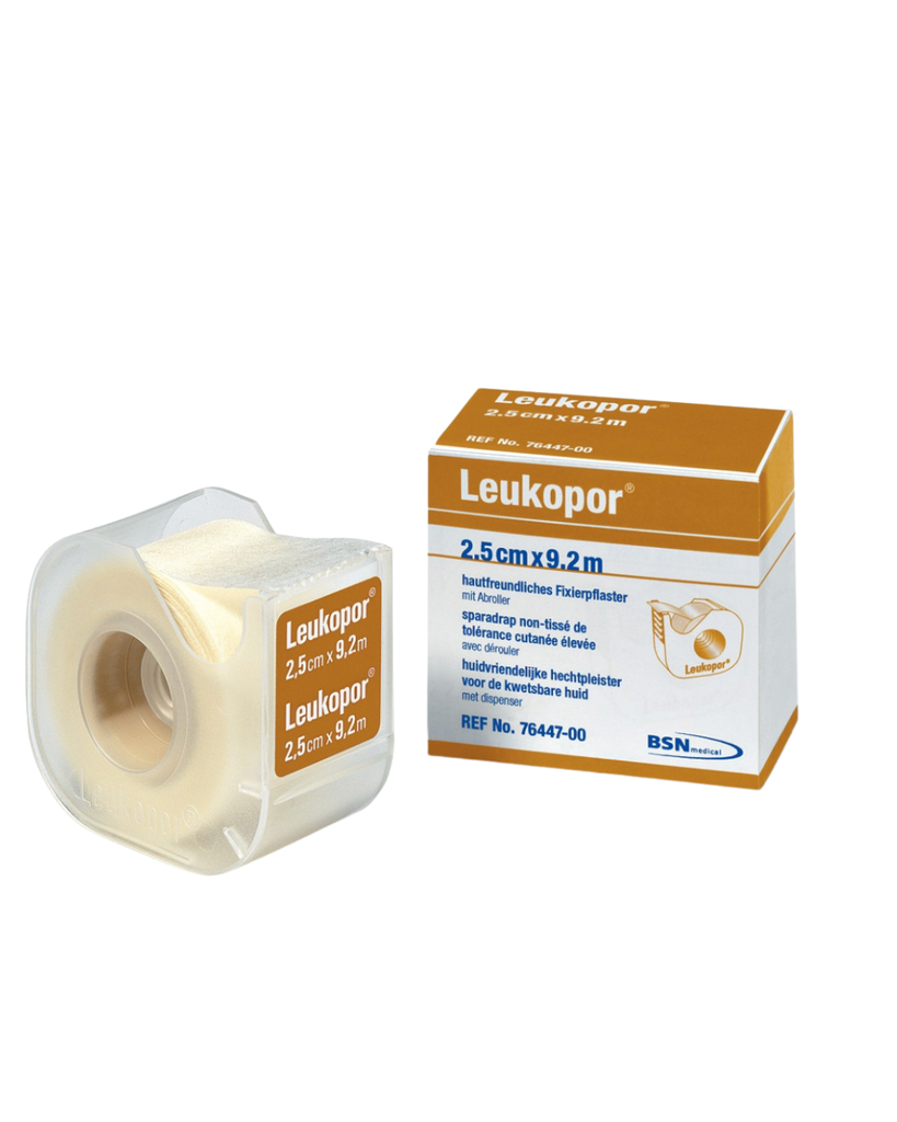 Leukopor 2,5 cm X 9,2 m, avec Derouler