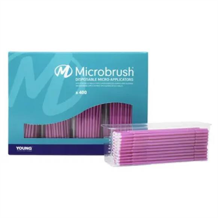[122773] Pinceau applicateur Microbrush, boîte de 400 pièces, rose, fin, 1,5 mm, PF400PI