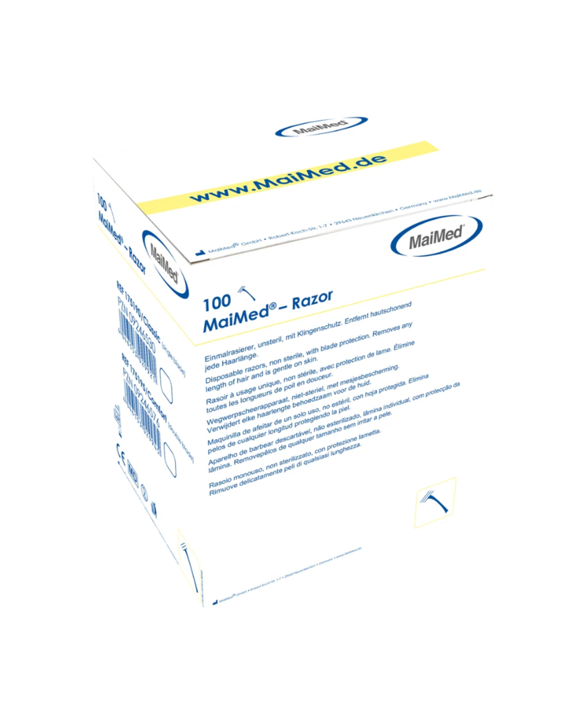MaiMed rasoirs jetables double lame non stériles 100 pcs/boîte