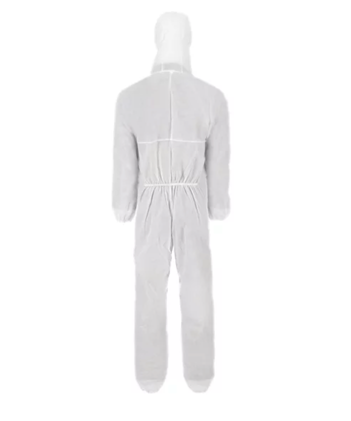 [00075796] MaiMed-Overall made of non woven_x000D_
with zipper and hood, white, 1pc./Pack XXL